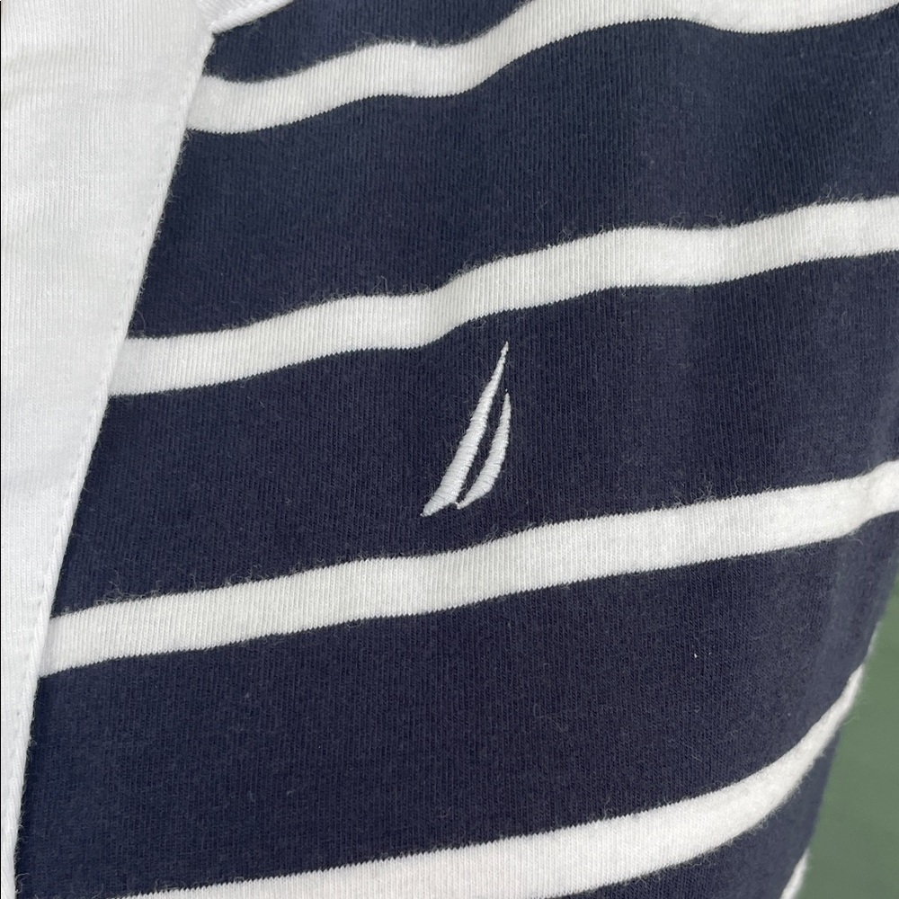 Nautica Navy and White Striped Dress - Picture 2 of 5